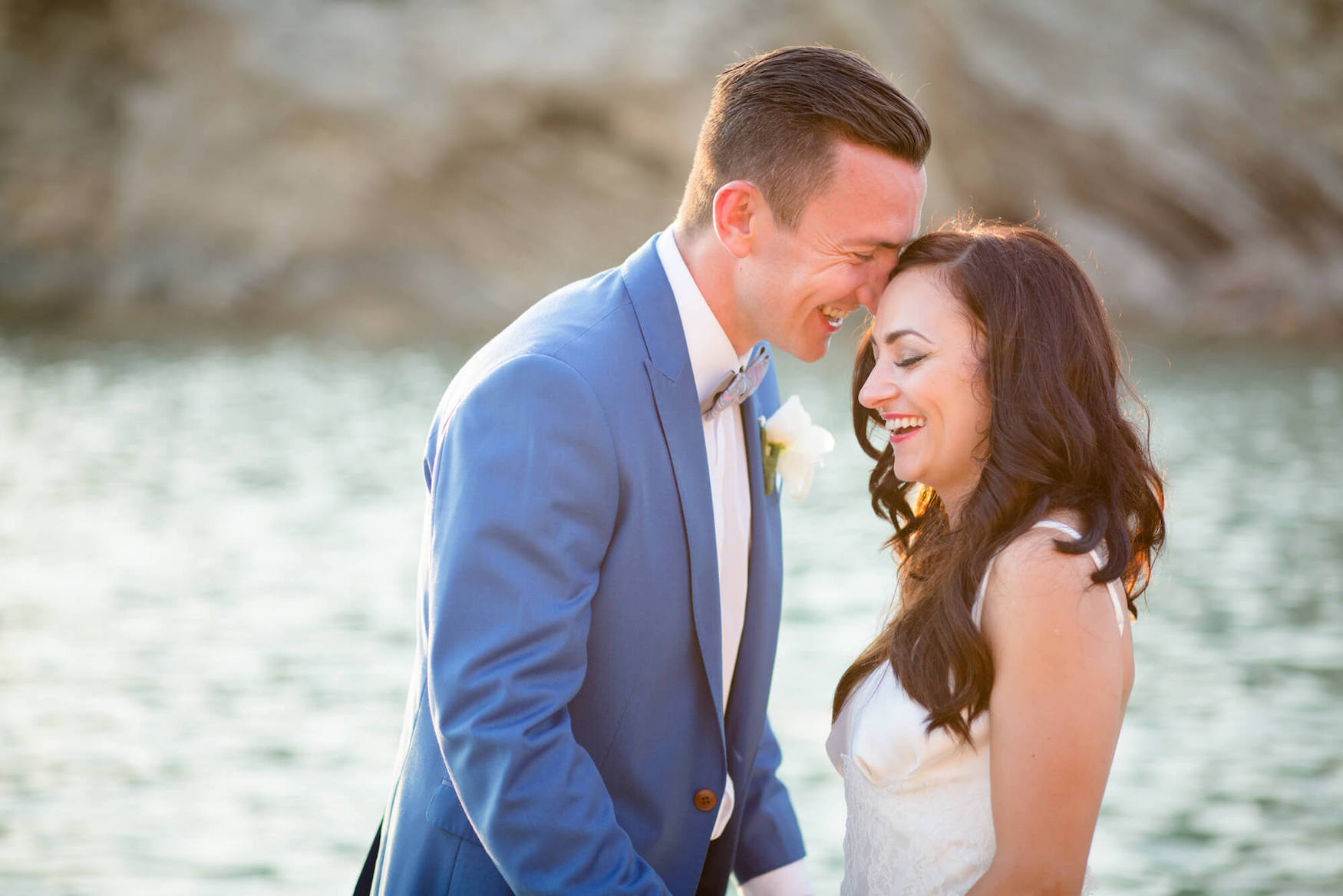 Bride and groom special moments at an Ibiza wedding